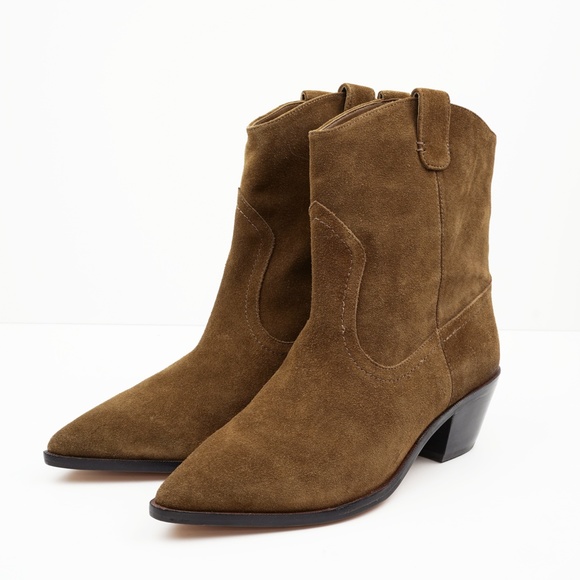New JCREW Western Boots in Brown Suede - Picture 4 of 4